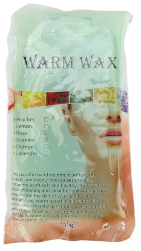 Beauty Paraffin Wax, 450g Deeply Moisturising Paraffin Wax Beads Blocks Paraffin Wax Blocks Refills for Hand and Feet Dry Skin, Relieve Stiff Muscles and Pain, Deep Hydration (Jasmine)