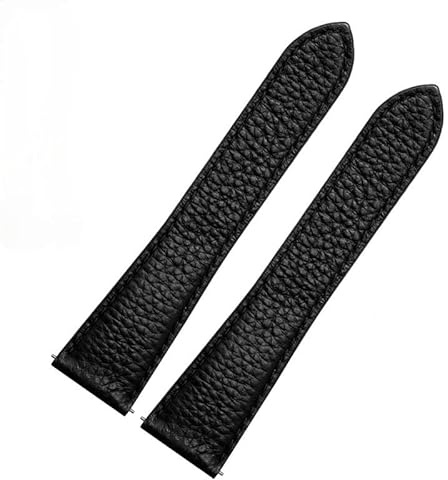 FFHAO Litchi Uhrenarmband aus Leder für Cartier Tank London Solo Series WSTA0029 WSTA0030 Lederarmband 22 mm 23 mm Herren und Damen, 23 mm, Achat