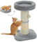 PAWZ Road Top Perch Poste rascador para Gatos, Poste rascador para Gatos de 14 cm de diámetro, árbol para Gatos con Gran área para rascar, altura60 cm, Gris