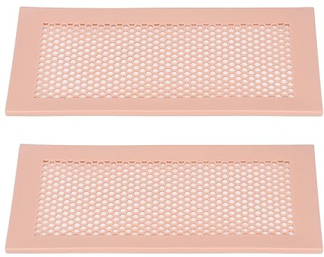 2 Stück Hochwertige Lüftungsabdeckungen aus Silikon für Babys, Schützen Sie Ihr Kleines, Einfache Installation, Uneingeschränkter Luftstrom, Ideal für den Boden zu Hause (Braun)