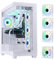 BitFenix CETO - Carcasa para juegos de PC de alto flujo de aire, edición premium, vidrio templado panorámico blanco, compatible con placa base de conexión inversa, 4 ventiladores ARGB de espejo