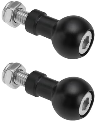 EMSea 2 Stücke 17mm Aluminium Ball Mount M6 Schraube Adapter Expansion Halterung für Kamera Stativ Selfie Griff Grip Stand Konverter