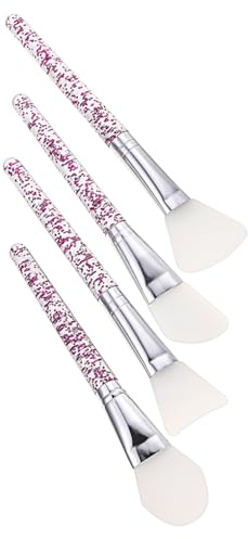 DEARMAMY 4Piezas Pinceles De Silicona Para Aplicar Máscaras Faciales Herramientas Para Cuidado De Cepillos De Aplicación Para Máscaras Colores