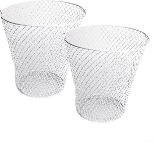 Zilimontt Protectores de plantas de jardín – 22,8 cm de diámetro y altura cubiertas de alambre de metal con revestimiento de PVC, juego de 2 para proteger verduras de hojas verdes, fresas y enanos