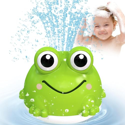 NimblusToy Juguetes Baño Bebe, Rana Juguetes Bañera Niños, Inducción Automático Aspersor Regadera Baño, Juguetes de Baño Bañera Niños y Niñas para 1-6 Año