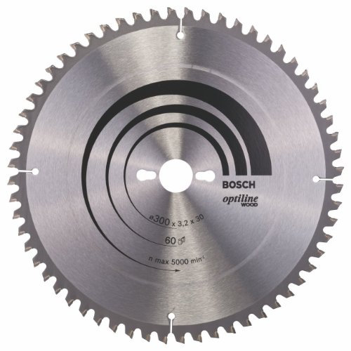 Bosch Zubehör 2608641203 Kreissägeblatt Optiline Wood 300 x 30 x 3,2 mm, 60