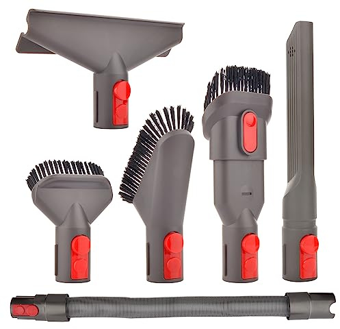 Staubsauger Zubehör Set Bürste Tool Düse Set mit Verlängerungs-Schlauch Ersatzteile für Dyson Gen5 V15 V12 V7 V8 V10 V11 SV10 SV11 Staubsauger (6 in 1)