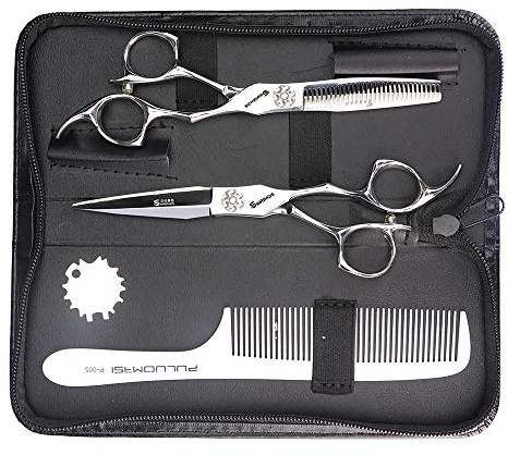 Sharonds Friseurscheren-Set, 6 zoll, inkl. Schere und Kamm | Edelstahlschere