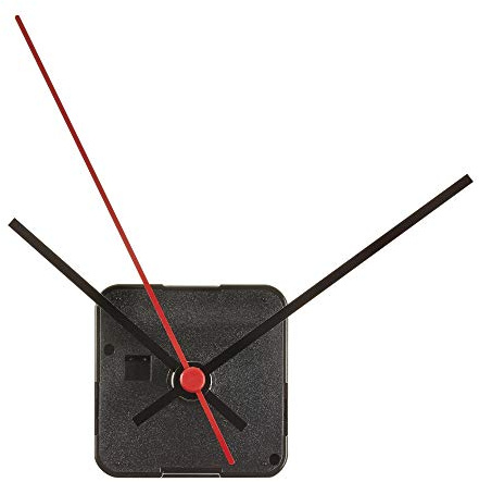 TFA Dostmann Analoges Uhrwerk, 60.3060.01, Basteluhrwerk, inkl 4 Uhrzeigersets, schwarz, (L) 56 x (B) 34 x (H) 56 mm