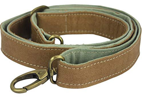 Damen Taschengriffe Taschenhenkel Schulterriemen Riemen Schultergurt Henkel Taschengurt Trageriemen, Ersatz-Riemen mit Karabinerhaken Für Handtaschen oder Taschen aller Art, 1 Stück (braun/mint)