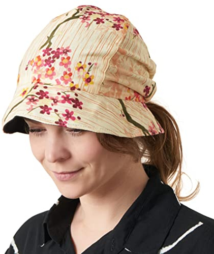 CHARM Damen Faltbarer Sonnen Hut - Sommer Mütze UV 50 Schutz Ballonmütze Strandhut Chemo Kappe Cap