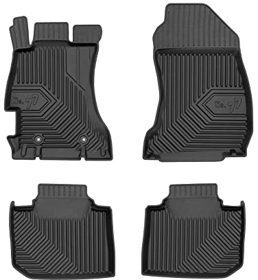 FROGUM No.77 Gummimatten Ganzjahresset von Auto Fußmatten Autofussmatten für Subaru Impreza IV 2011-2018, für Levorg I 2014-2020, für WRX STI 2015-2021, für XV I 2011-2017 | Langlebiges TPE Material