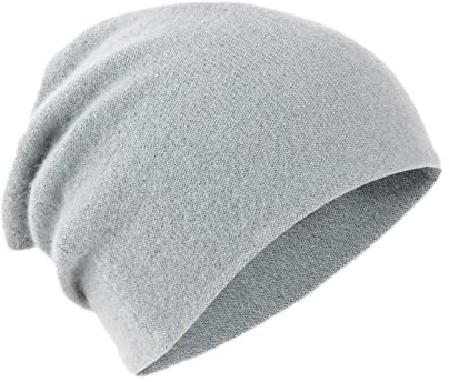 Villand 100% Kaschmir Mütze für Damen und Herren mit Geschenkbox, doppellagige Kaschmir Strickmütze, übergroße Winter Skimütze