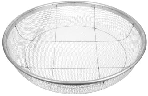 HANABASS Fine Mesh Iron Sieve Garden Soil Sifter for Efficient Filtering of Sand Stones and Grains and Ergonomic Design for Comfortable Use Gardening Tasks