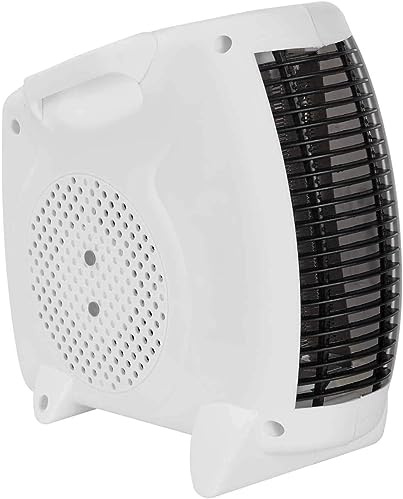 UBOON Calefactor Eléctrico 2000W, Calentador de Baño, Cocina y Habitación, Ideal para Superficies de hasta 20-25m², 3 Velocidades y Termostato Ajustable (Blanco Vertical)