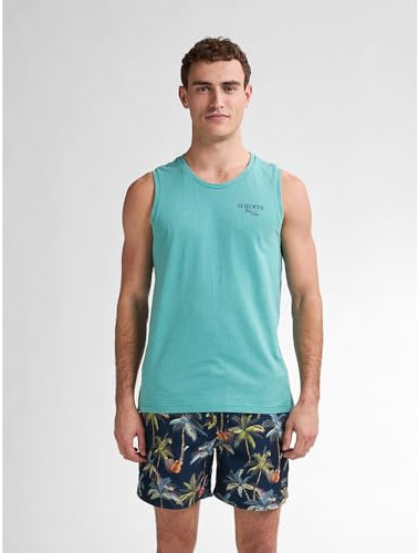 PETROL INDUSTRIES, män Singlet R-Neck, M-1050-SLR750, Aqua Green, S