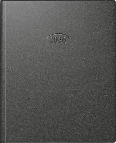 BRUNNEN Buchkalender Mod. Manager Wt 7 weektimer '26 | 210×260 mm, Kunststoff, schwarz