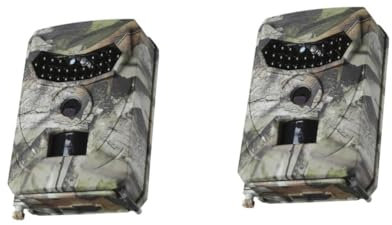 Hemobllo 2pièces De Chasse avec Nocturne LEDs Étanche De Mouvement Jusqu à Caméscope Extérieur pour Animalière Et Sécurité sans Batterie Coque Aléatoire