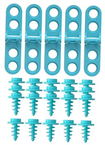 Pegciuho 5 Stück Karton Scharniere Karton Bastelwerkzeug Schrauben DIY Konstruktionsspielzeug aus PP Unterstützt Sensorische Entwicklung Und Motorisches, Style D