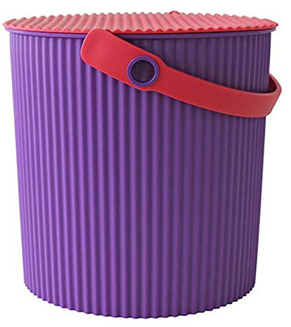 Hachiman Omnioutil Aufbewahrungsbehälter mit Deckel, groß, Violett / Pink