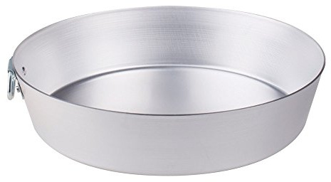 Pentole Agnelli Family Cooking Alluminio Tortiera Conica con Anello, Argento, 40 cm