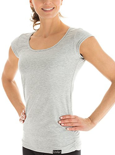 Winshape Damer kortärmad skjorta WTR4 fitness fritid yoga pilates gråmelange XS