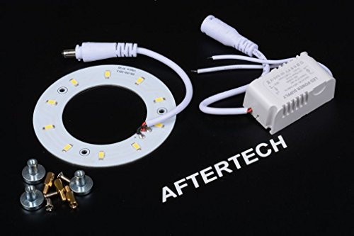 Aftertech® LED CIRCOLARE 5W 220V DIAMETRO 88mm ROTONDO BIANCO NEUTRO NEON T9 G10Q 2GX13 F6C3