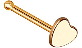 beyoutifulthings Nasen-Piercing Verschiedene Desings Nasen-Ring Nasen-Stecker Chirurgenstahl Gold Roségold Silber Stab 0,8/6mm