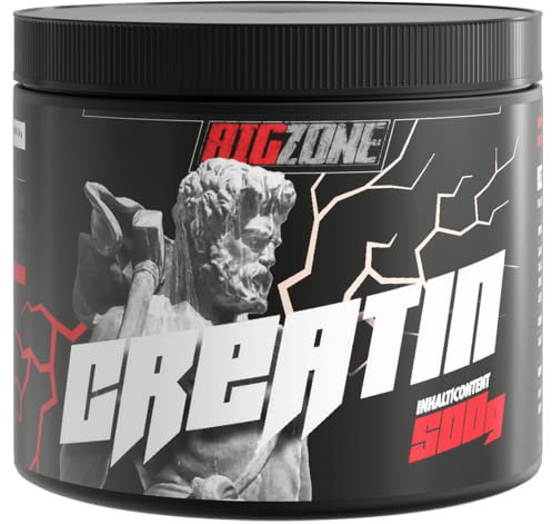 Big-Zone Creatin Kreatin 100% Monohydrat reines Pulver Fitness/Nahrungsergänzung (500g)