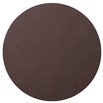 LindDNA Tischset Circle aus Recyceltem Leder in der Farbe Purple, Maße: 30cm x 30cm x 0,2cm, 983403