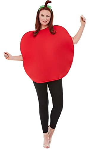 Funidelia | Disfraz de manzana roja para hombre y mujer Fruta, Comida - Disfraz para adultos y divertidos accesorios para Fiestas, Despedida de Soltero, Carnaval y Halloween - Talla única - Rojo