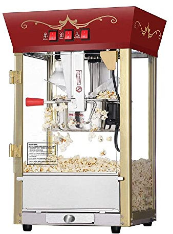ksamwjf popcorn maker Popcorn Red Matinee Movie Theater Style 8-Ounce Antique Popcorn Machine