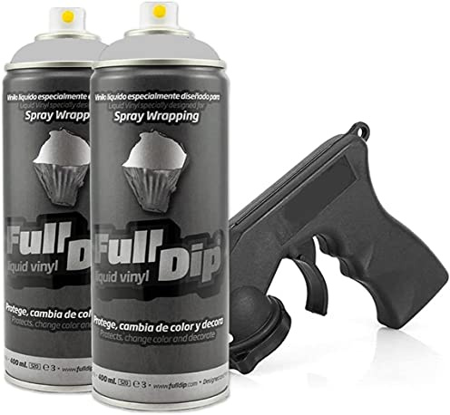 Genérico Pack 2 Full Dip Vinilo Liquido Mate 400Ml (Nardo Grey)