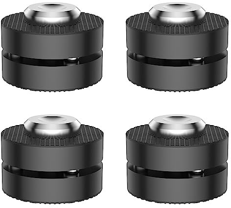 Tertullus 4 piezas de altavoces pies de aluminio HiFi amortiguador pies para dispositivos de alta fidelidad