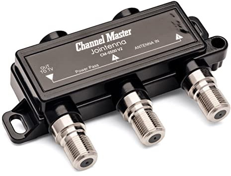 Channel Master JOINtenna - Combines Signals from 2 Digital HDTV Antennas, Two Inputs & One Output, Power Passing for Preamplifiers and Boosters, Built-in LTE Filter, Low-Loss Design, Indoor/Outdoor