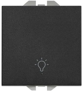 Pulsador grabado luzanchoSimon 20000151-098 Simon 270 Negro