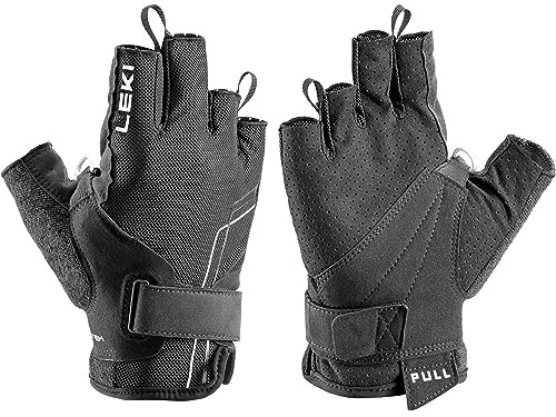 LEKI Nordic Breeze Shark Short Handschuhe, Black-White, EU 6