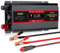 Seamuing 2000W Wechselrichter DC 12V auf AC 230V Spannungswandler 1 AC Steckdose & 2 USB Port Stromwandler mit Alligatorclip Zigarettenanzünder Stecker Power Inverter für Auto KFZ Wohnwagen LKW