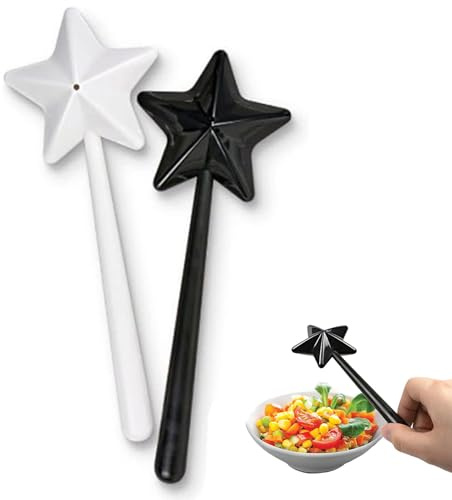 Portaspezie bacchetta magica per cucina, sale e pepe, forniture cucina a forma di bacchetta stella