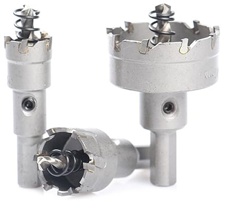 TCT Kleiner Legierungs-Lochsägen-Bit for Kohlenstoffstahl, Edelstahl, Aluminiumplatte, Metall, 14–100 mm Bohrer mit Wolframkarbidspitze (Size : 50mm)