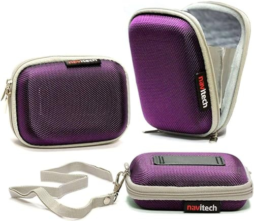 Navitech Purple Shockproof Camera Case Compatible with Nikon Coolpix S7000 Digital Camera