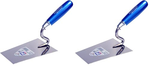 HAROMAC Maurerkelle mit S-Hals Made in Germany, 160 mm,Rostfrei, Edelstahl, Holzgriff (Packung mit 2)
