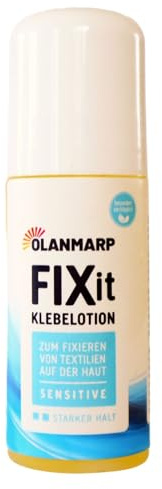 Olanmarp Fix It Hautkleber für Kompressionsstrümpfe, 60 ml | 60 ml Flasche - wasserlöslich, sicherer Halt, Made in Germany
