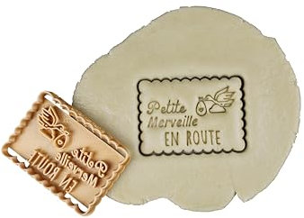 3DKOUPE - Emporte-pièce petit beurre - Petite merveille en route - Couleur au choix - Conçu et fabriqué en France