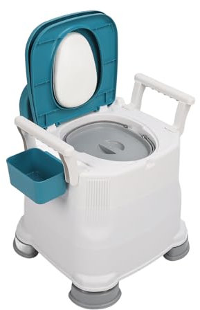 ZJchao Silla con Cómoda Junto a la Cama, Inodoro Portátil Junto a la Cama, Inodoro Portátil deAjustable con Reposabrazos Desmontable, sofá Orinal Antideslizante Antideslizante, Asiento