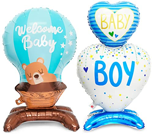 XXL Kinder Luftballon Folienballon Folienballon Baby Blau Geburt Willkommen Baby Junge Deko Geburt