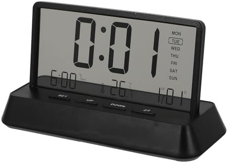 PRETYZOOM Orologio Da Comodino Digitale Compatto Con Sveglia Multifunzionale Per Anziani Orologio Elettronico Sicura Per Camera Da Letto Ufficio E Cucina