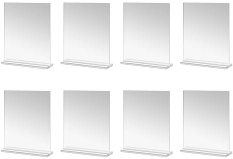 Zenlir 8-teilige Acrylrahmen Kollektion Transparenter Acryl Schilderhalter Perfekt Für Die Präsentation Von Familienmomenten Und Erfolgen