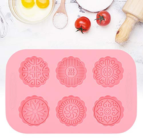 6 SlotIY Mooncake Stampo per Torta, Gelato, Sapone, Stampo per Fare