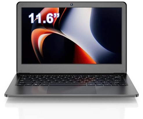 Laptop Windows 11 Pro Computer, 11.6 inch Mini Laptops 8GB RAM windows laptop, N4000 Dual Core Processor,256GB ROM SSD, Slim and Lightweight Notebook for Work, School, Travel 2025 (Black, 256 SSD)